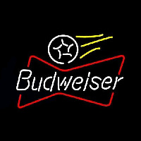 Budweiser Bowtie Soccer Beer Sign Neon Sign