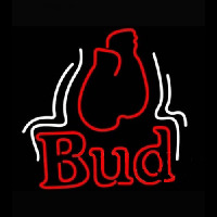 Budweiser Bud Boxing Gloves Beer Light Neon Sign