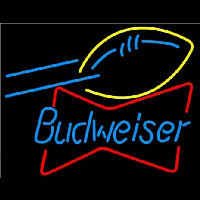 Budweiser Football Bowtie Neon Sign