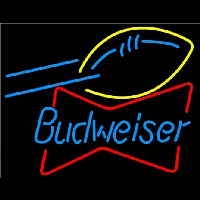 Budweiser Football Bowtie Neon Sign