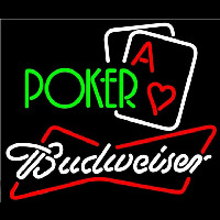 Budweiser Green Poker Beer Sign Neon Sign