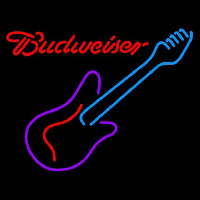 Budweiser Guitar Purple Red Beer Sign Neon Sign
