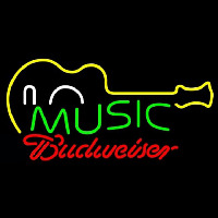 Budweiser Music Guitar Beer Sign Neon Sign