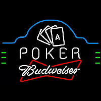 Budweiser Poker Ace Cards Beer Sign Neon Sign