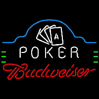 Budweiser Poker Ace Cards Beer Sign Neon Sign