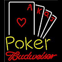 Budweiser Poker Ace Series Beer Sign Neon Sign