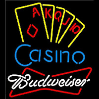 Budweiser Poker Casino Ace Series Beer Sign Neon Sign