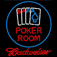 Budweiser Poker Room Beer Sign Neon Sign