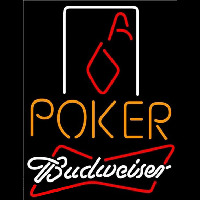 Budweiser Poker Squver Ace Beer Sign Neon Sign