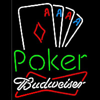 Budweiser Poker Tournament Beer Sign Neon Sign
