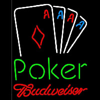 Budweiser Poker Tournament Beer Sign Neon Sign