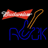 Budweiser Red Rock Guitar Beer Sign Neon Sign