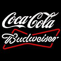 Budweiser White Coca Cola White Beer Sign Neon Sign