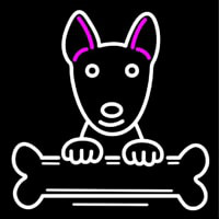 Bull Terrier Poster Neon Sign