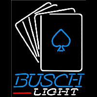 Busch Light Cards Beer Sign Neon Sign