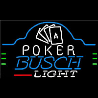 Busch Light Poker Ace Cards Beer Sign Neon Sign