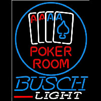 Busch Light Poker Room Beer Sign Neon Sign
