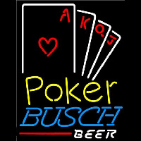 Busch Poker Ace Series Beer Sign Neon Sign