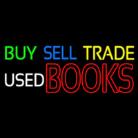 Buy Sell Trade Used Books Neon Sign