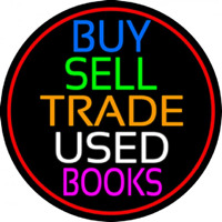 Buy Sell Trade Used Books Neon Sign