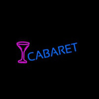 Cabaret With Wine Glass Neon Sign