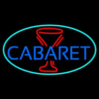 Cabaret With Wine Glass Neon Sign
