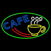 Cafe With Coffee Mug Neon Sign