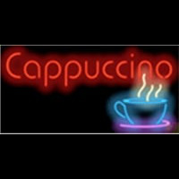 Cappuccino Cafe Food Neon Sign