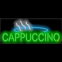 Cappuccino Cafe Food Neon Sign