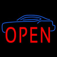 Car Open Block Neon Sign
