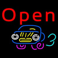 Car Open Neon Sign