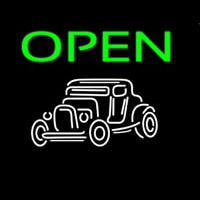 Car Red Open 1 Neon Sign