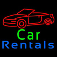 Car Rentals Neon Sign
