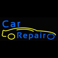 Car Repair Yellow Car Neon Sign