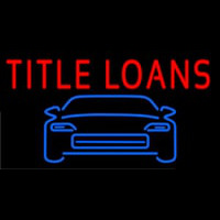 Car Title Loans Neon Sign