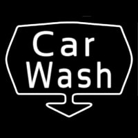 Car Wash Down Arrow Neon Sign