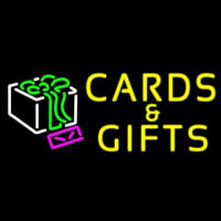 Cards And Gifts Block Neon Sign