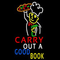 Carry Out A Good Book Neon Sign