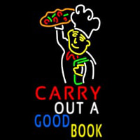 Carry Out A Good Book Neon Sign