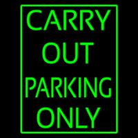 Carry Out Parking Only Neon Sign