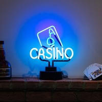 Casino Desktop Neon Sign