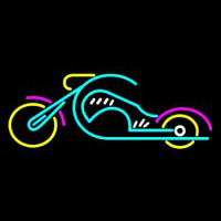 Chopper Motorcycle Neon Sign