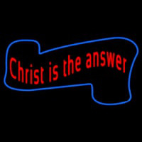 Christ Is The Answer Neon Sign