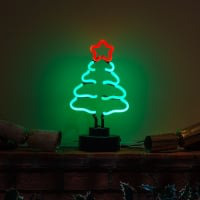 Christmas Tree Desktop Neon Sign