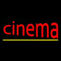 Cinema With Line Neon Sign