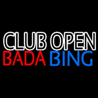 Club Open Bada Bing Neon Sign