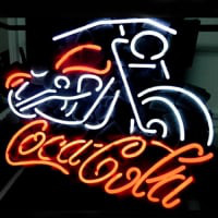 Coca Cola Coke Motorcycle Neon Sign