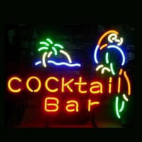 Cocktail Bar Parrot Neon Sign