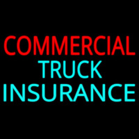 Commercial Truck Insurance Block Neon Sign