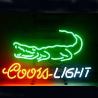 Coors Light Crocodile Neon Sign